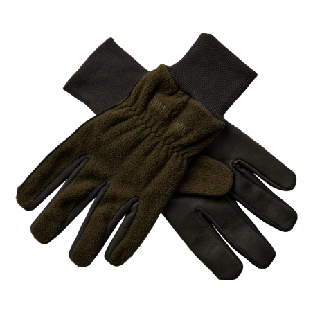 Fleece Gloves with Leather – rękawice polarowe ze skórą