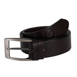 Pasek do spodni COMFORT – skórzany pasek brązowy 3,8 cm