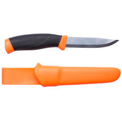 Morakniv Companion (S) – Nóż outdoorowy ze stali nierdzewnej | Pomarańczowy