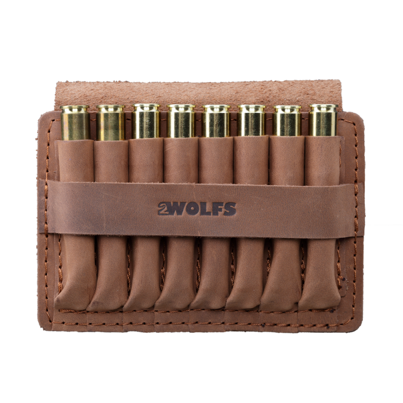 Ładownica WOLF 2WOLFS – skórzana na 8 nabojów
