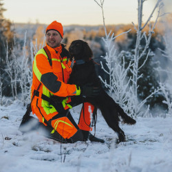 Dwustronna czapka dzianinowa Orange Neon – Protect