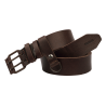 Pasek do spodni COMFORT – skórzany pasek brązowy 3,8 cm